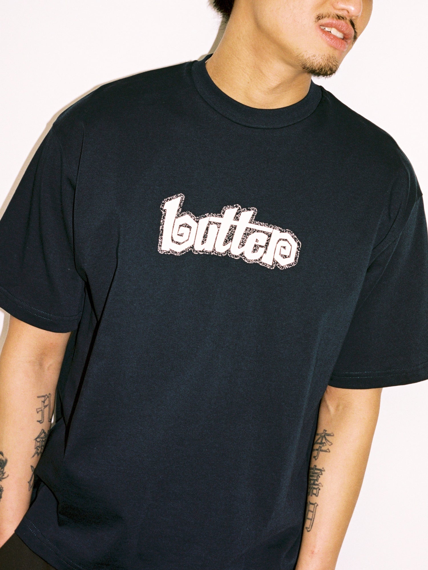 Pins Tee, Navy