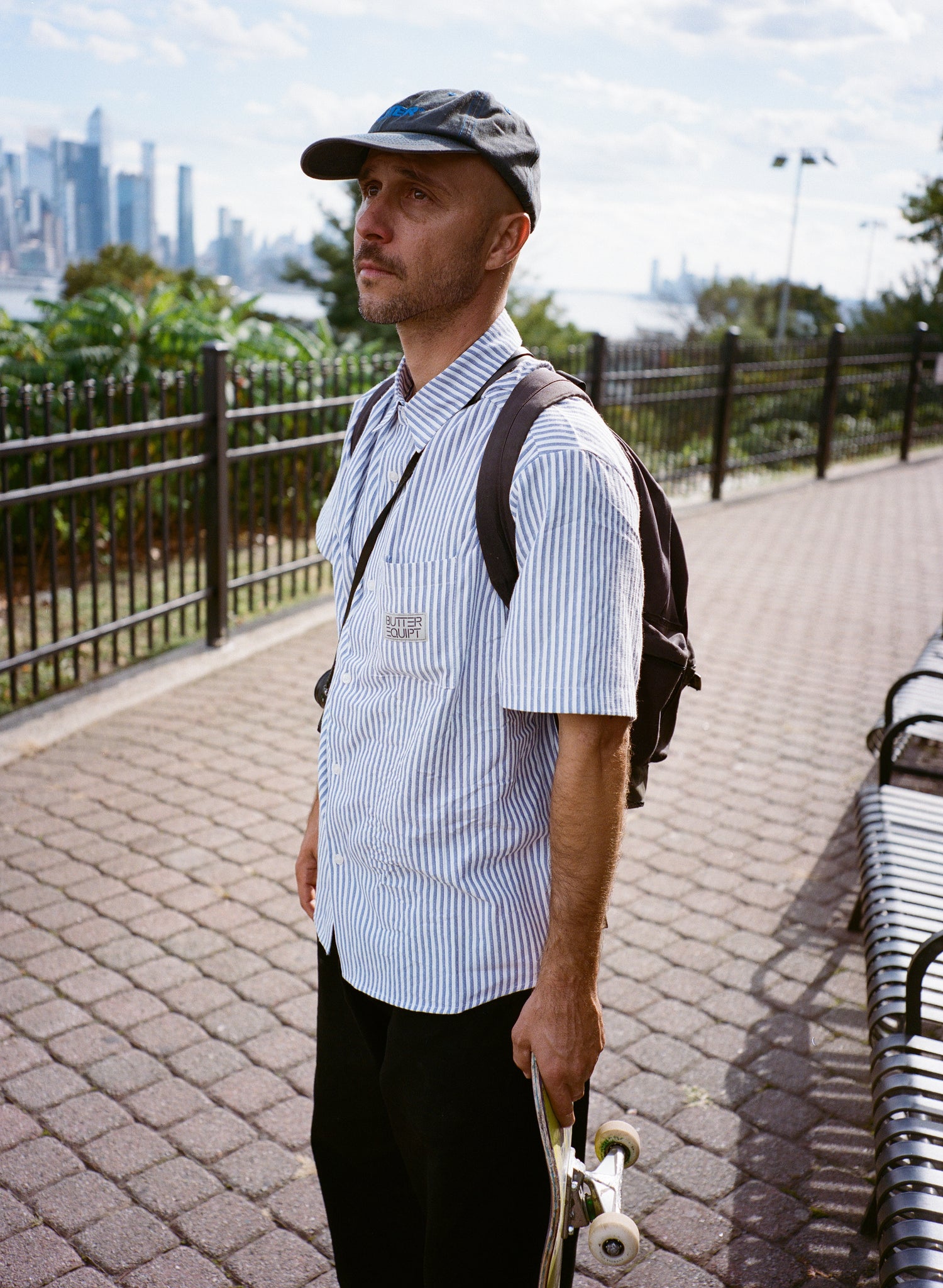 Hickory S/S Shirt, Blue Stripe