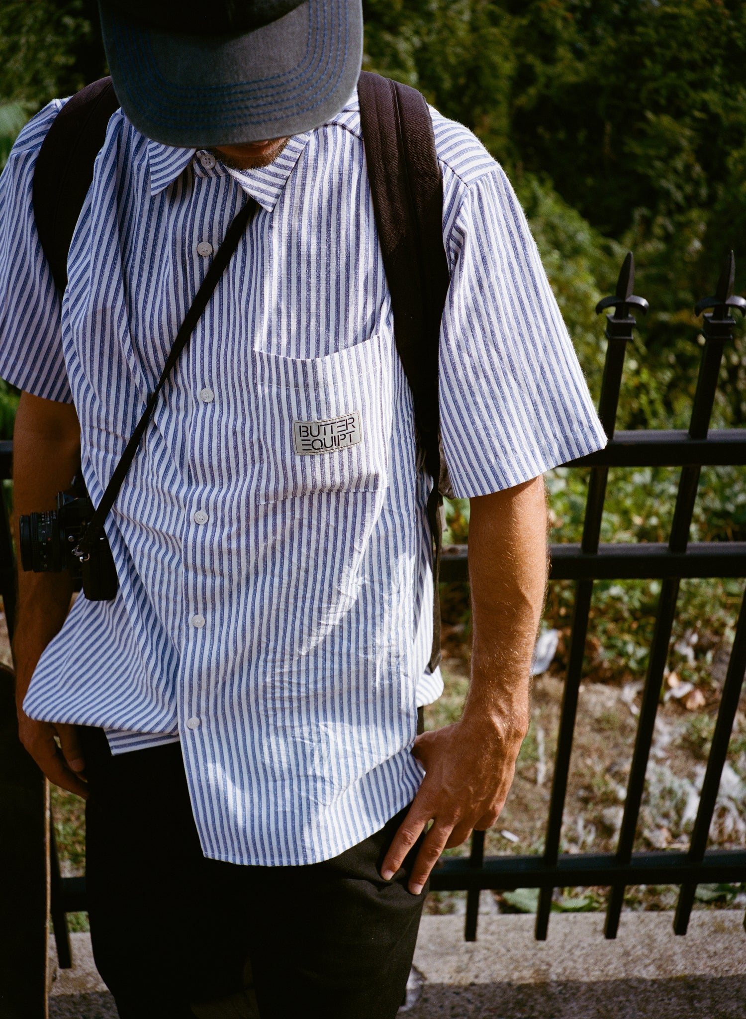 Hickory S/S Shirt, Blue Stripe