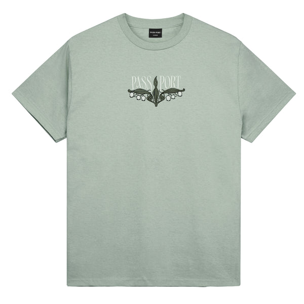Pass~Port Lily Of The Valley Tee, Stonewash Green