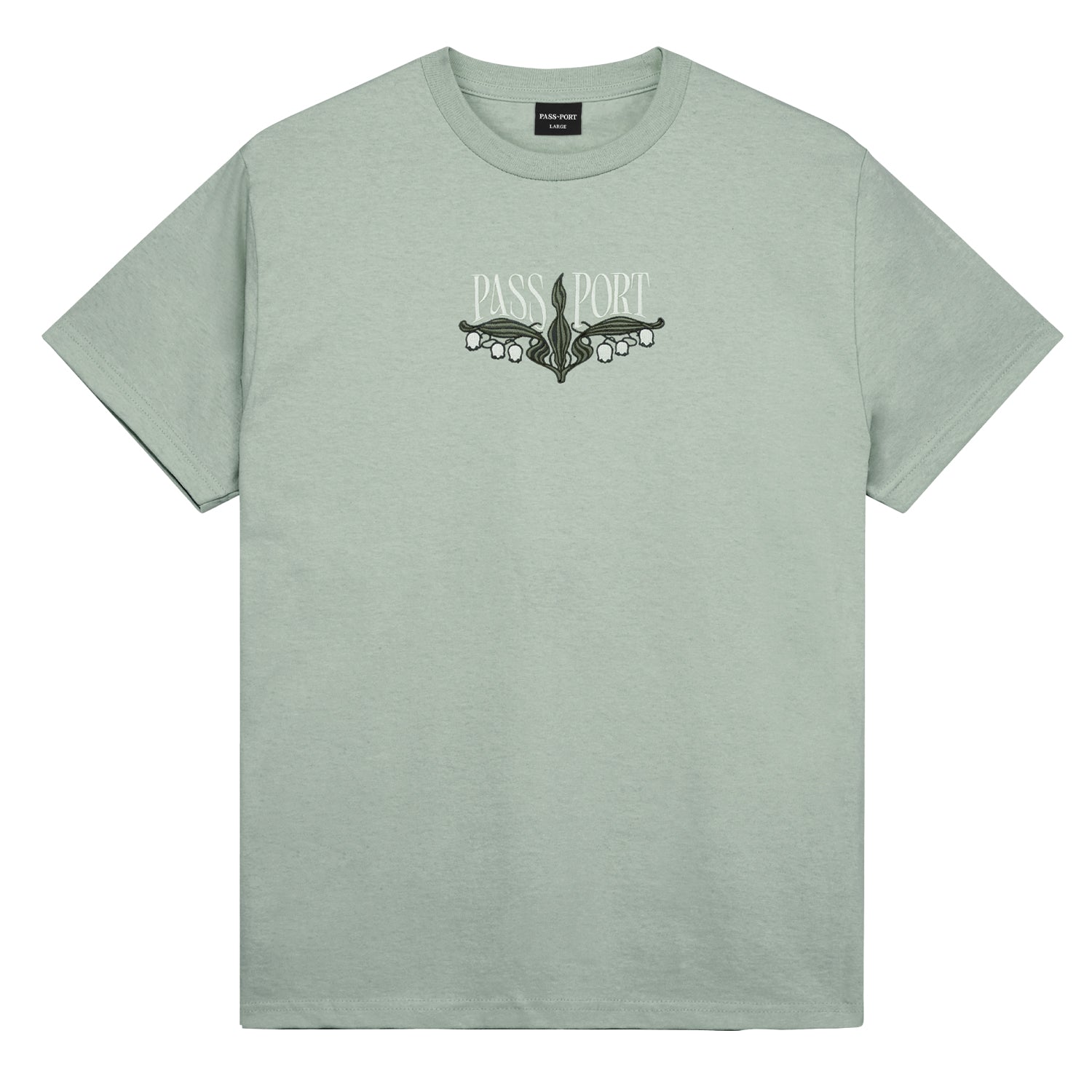 Lily Of The Valley Tee, Stonewash Green