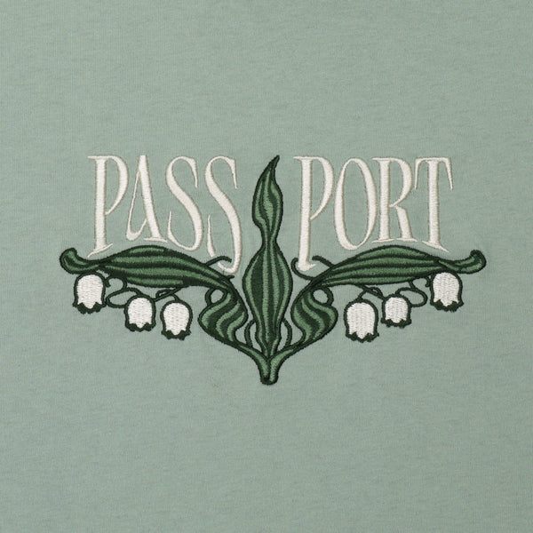 Pass~Port Lily Of The Valley Tee, Stonewash Green