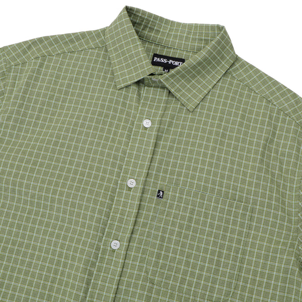 Pass~Port Workers Check S/S Shirt, Sage