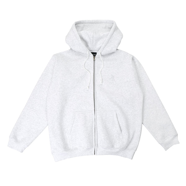 Pass~Port Solid Workers Zip-Thru Pullover Hood, Ice Marle