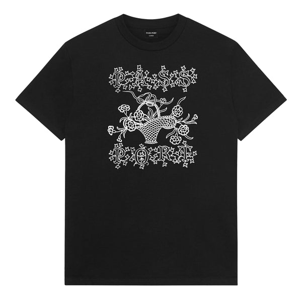 Pass~Port Edible Flowers Tee, Black