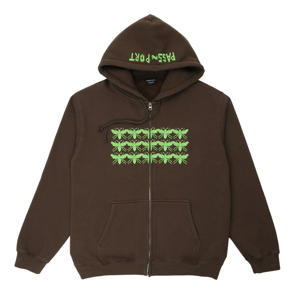 Pass~Port Scissorcraft Zip-Thru Pullover Hood, Bark