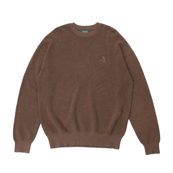 Pass~Port Speckled Knit Sweater, Brown