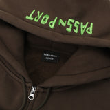 Scissorcraft Zip-Thru Pullover Hood, Bark