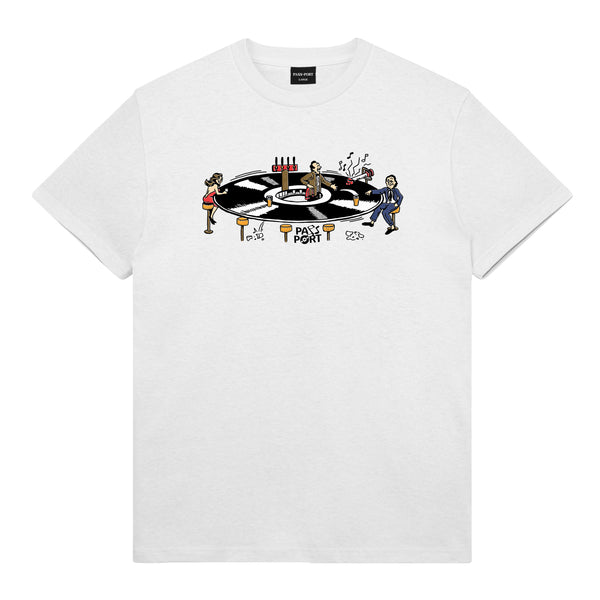 Pass~Port Lazy Susan Tee, White