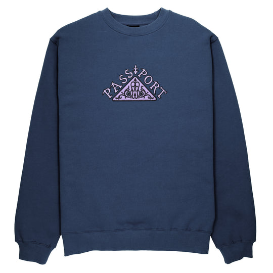Manuscript Crewneck, Navy