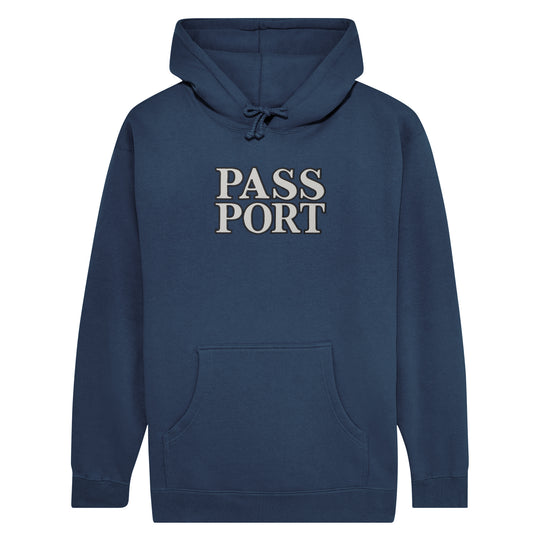 Official Stacked Applique Pullover Hood, Navy