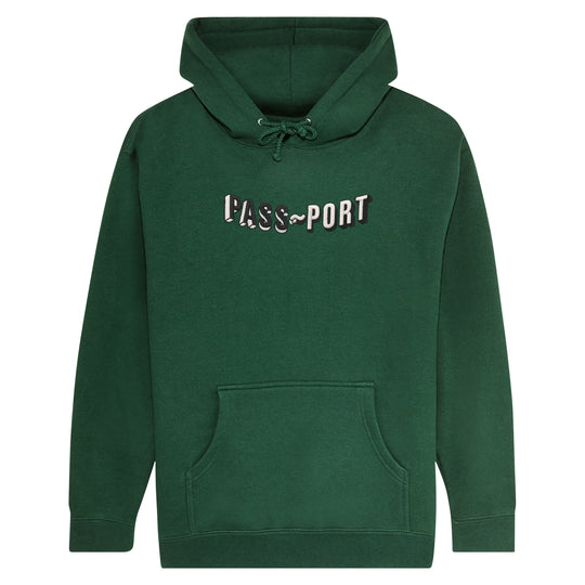 Sunken Logo Embroidery Pullover, Forest Green