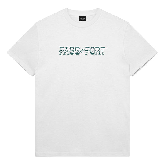 Needlework Tee, White