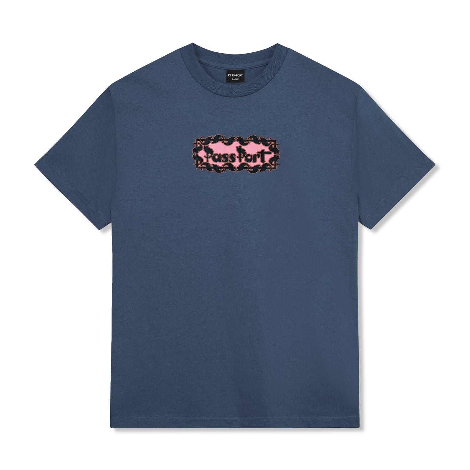 Pattoned Tee, Harbour Blue
