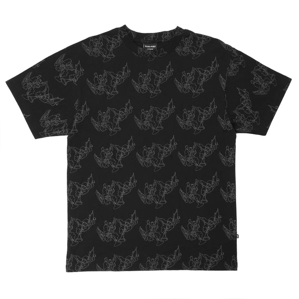 Pass~Port Trumpets Tee, Black