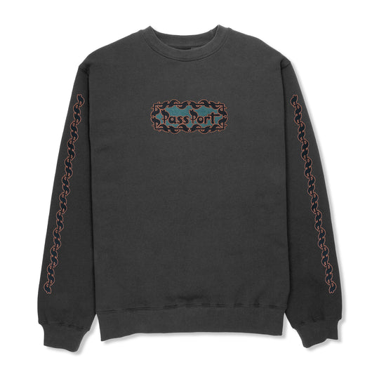 Pattoned Crewneck, Tar