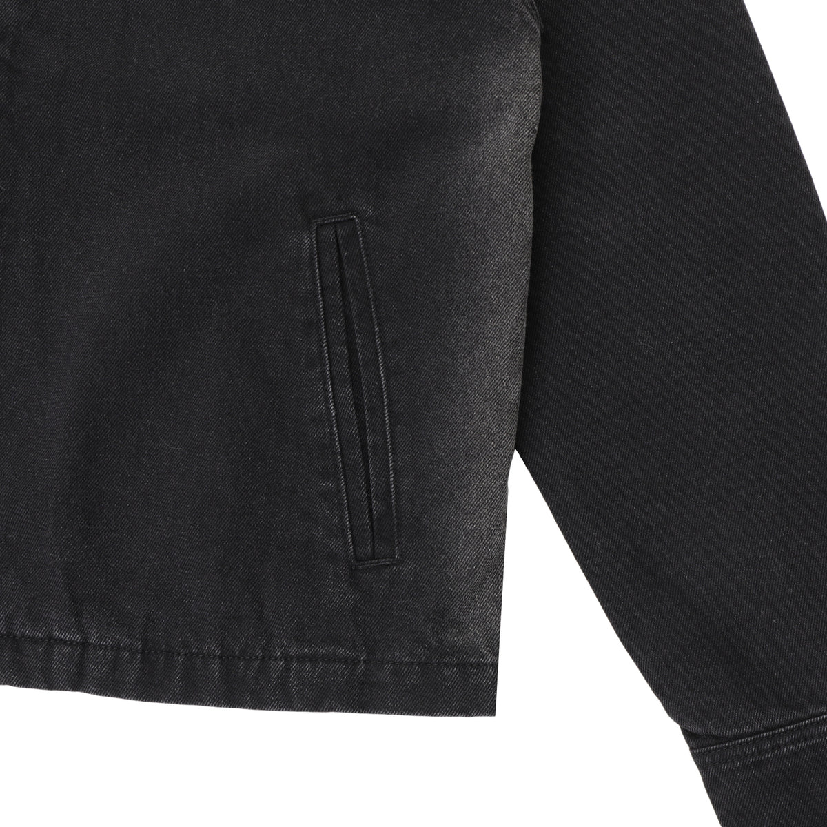 Faded Wash Workers Jacket, Black