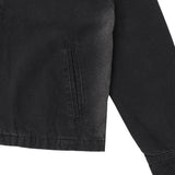 Faded Wash Workers Jacket, Black