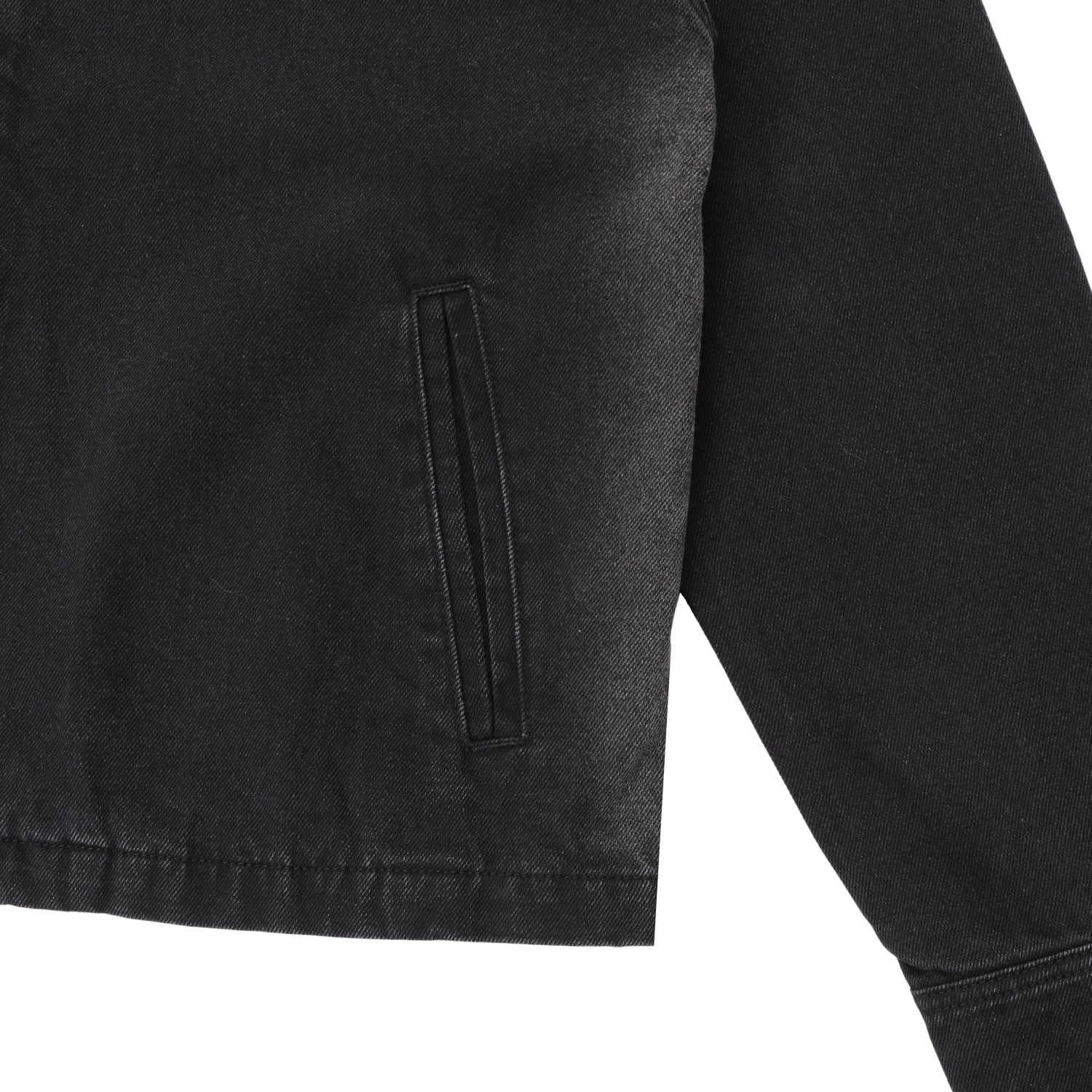 Faded Wash Workers Jacket, Black