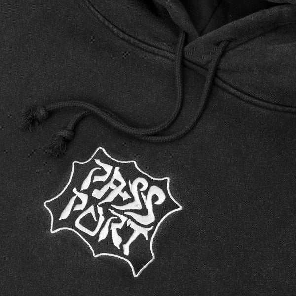 Pass~Port Glyph Pullover Hood, Acid Black