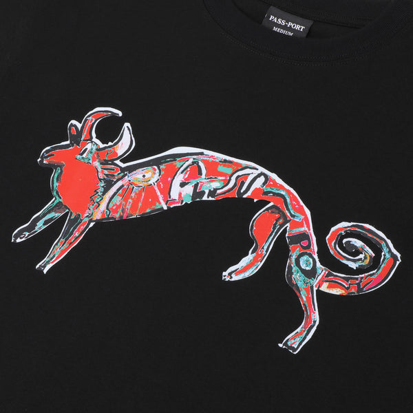 Pass~Port Bull Tee, Black