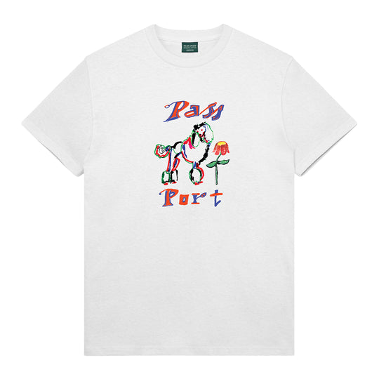 Poodle Organic Tee, White