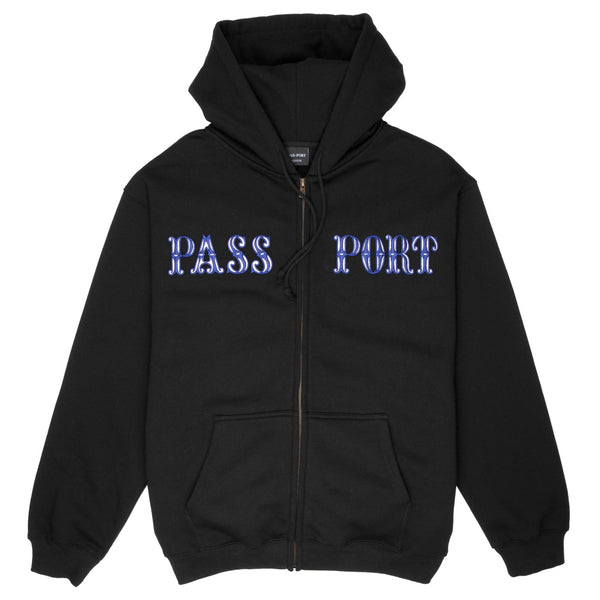 Pass~Port Glint Zip-Thru Hood, Black