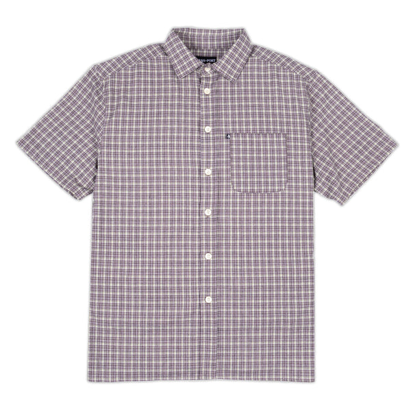 Pass~Port Workers Check S/S Shirt, Choc Mint
