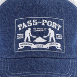 Workers club denim Packers Trucker Hat, Washed Dark Indigo