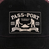 Workers club denim Packers Trucker Hat, Washed Black