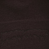 Drip Embroidered Beanie, Black