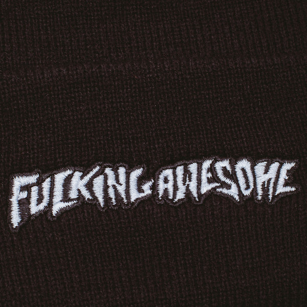 Fucking Awesome Little Stamp Embroidery Beanie, Black