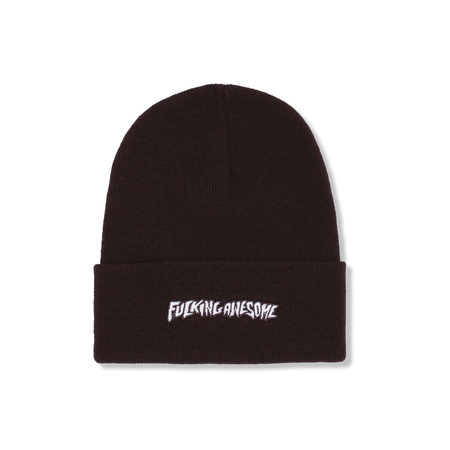 Little Stamp Embroidery Beanie, Black