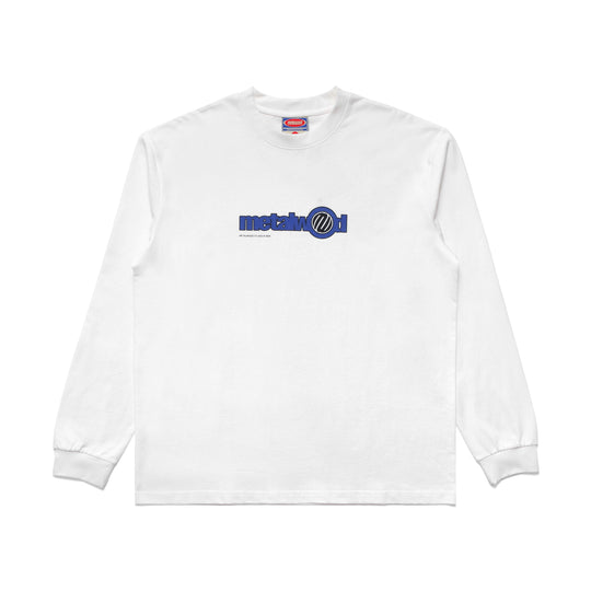 Word Long Sleeve Tee, White