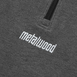 Contrast Stitch 1/4 Zip Pullover, Charcoal