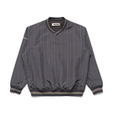 Lined V-Neck Pullover, Multi-Colour