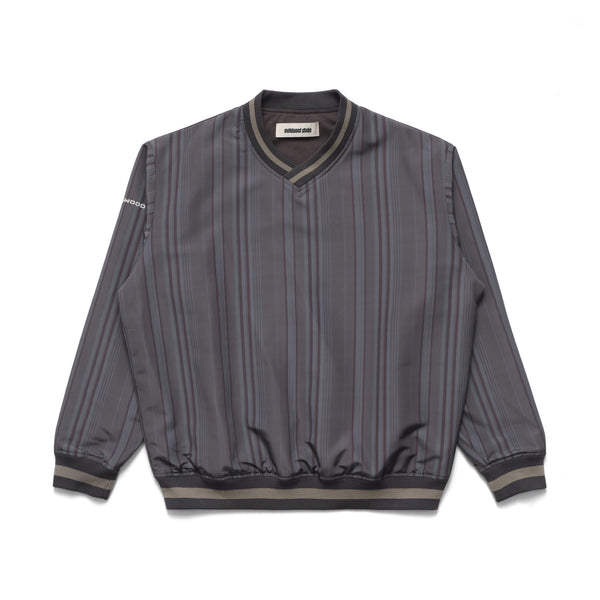 Metalwood Lined V-Neck Pullover, Multi-Colour