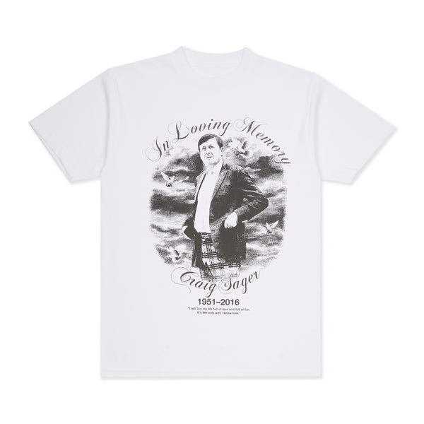 Full Court Press Sager Tee, White