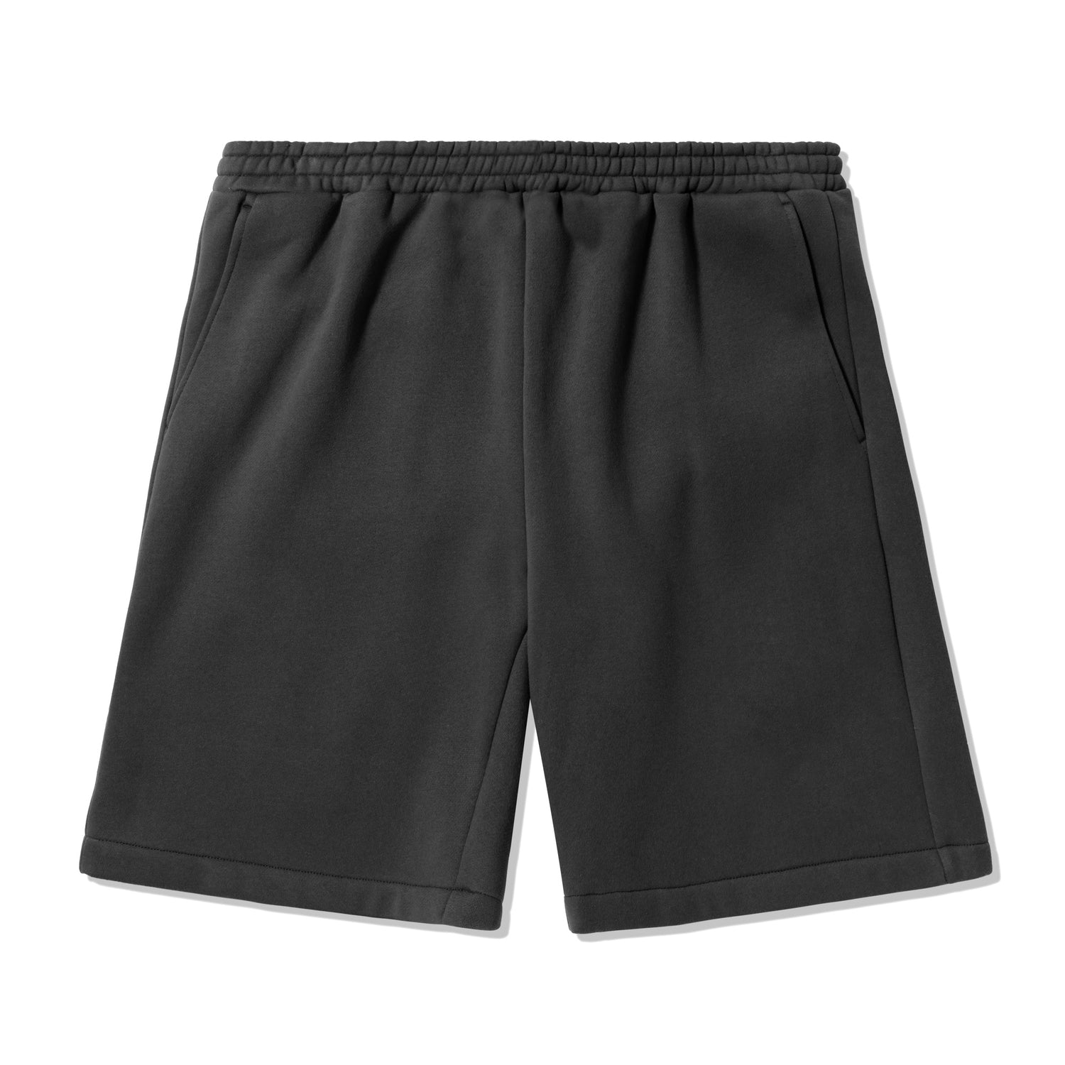 Pigment Dye Fleece Shorts, Black