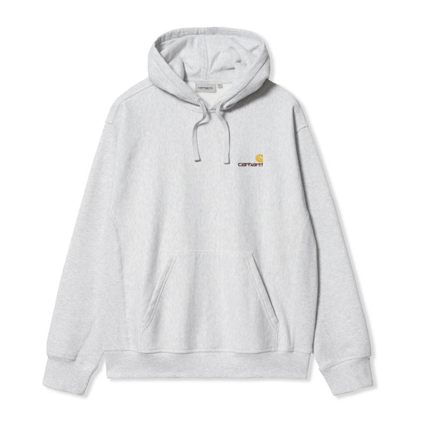 Carhartt WIP Hooded American Script Sweat, Ash Heather
