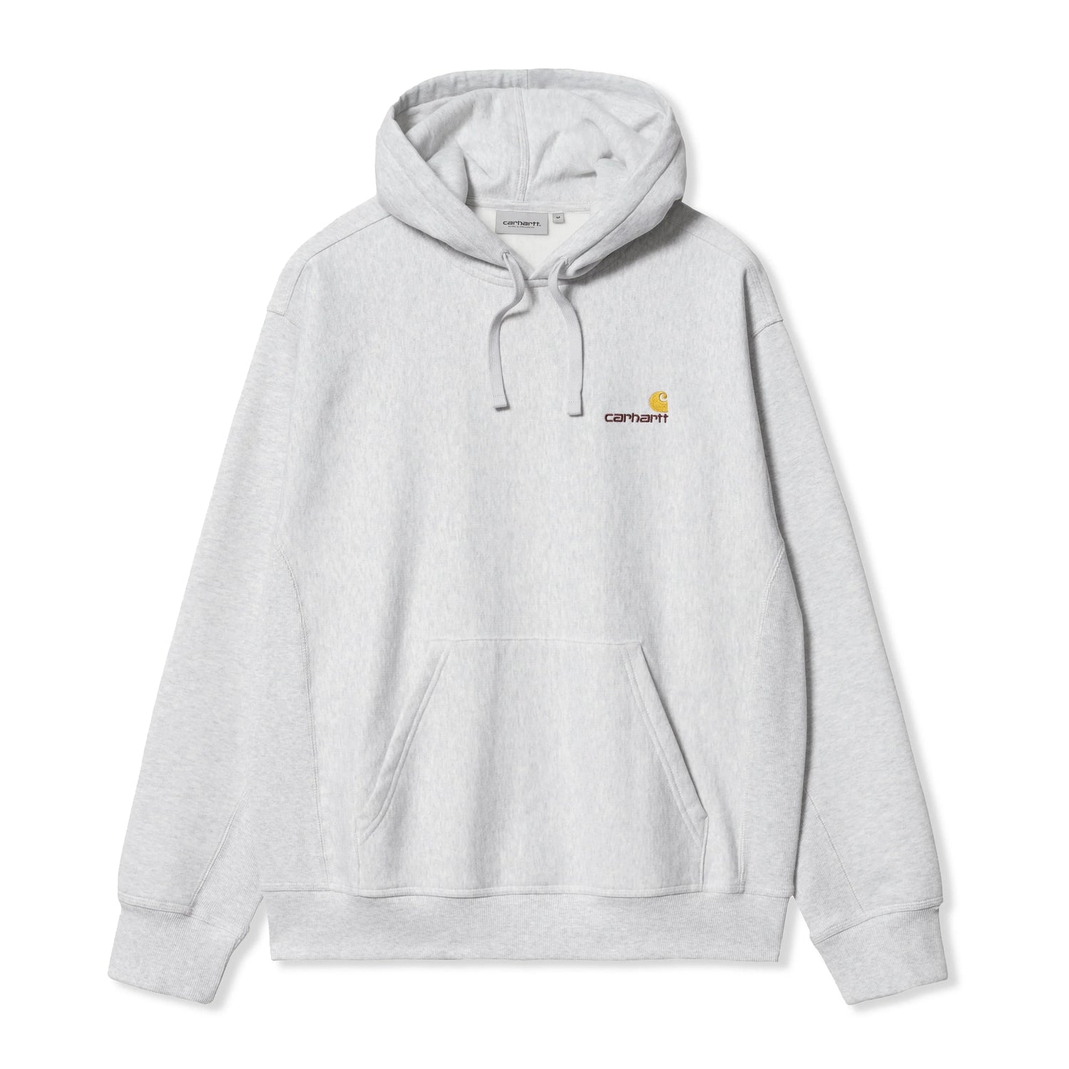 Hooded American Script Sweat, Ash Heather