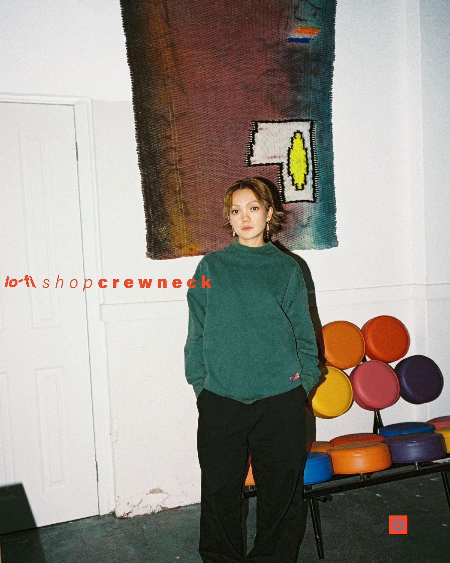 Shop Crewneck, Washed Forest