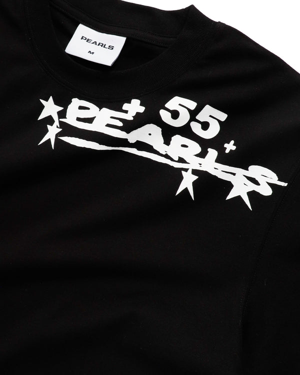Pearls Skateboards 55 Tee, Black