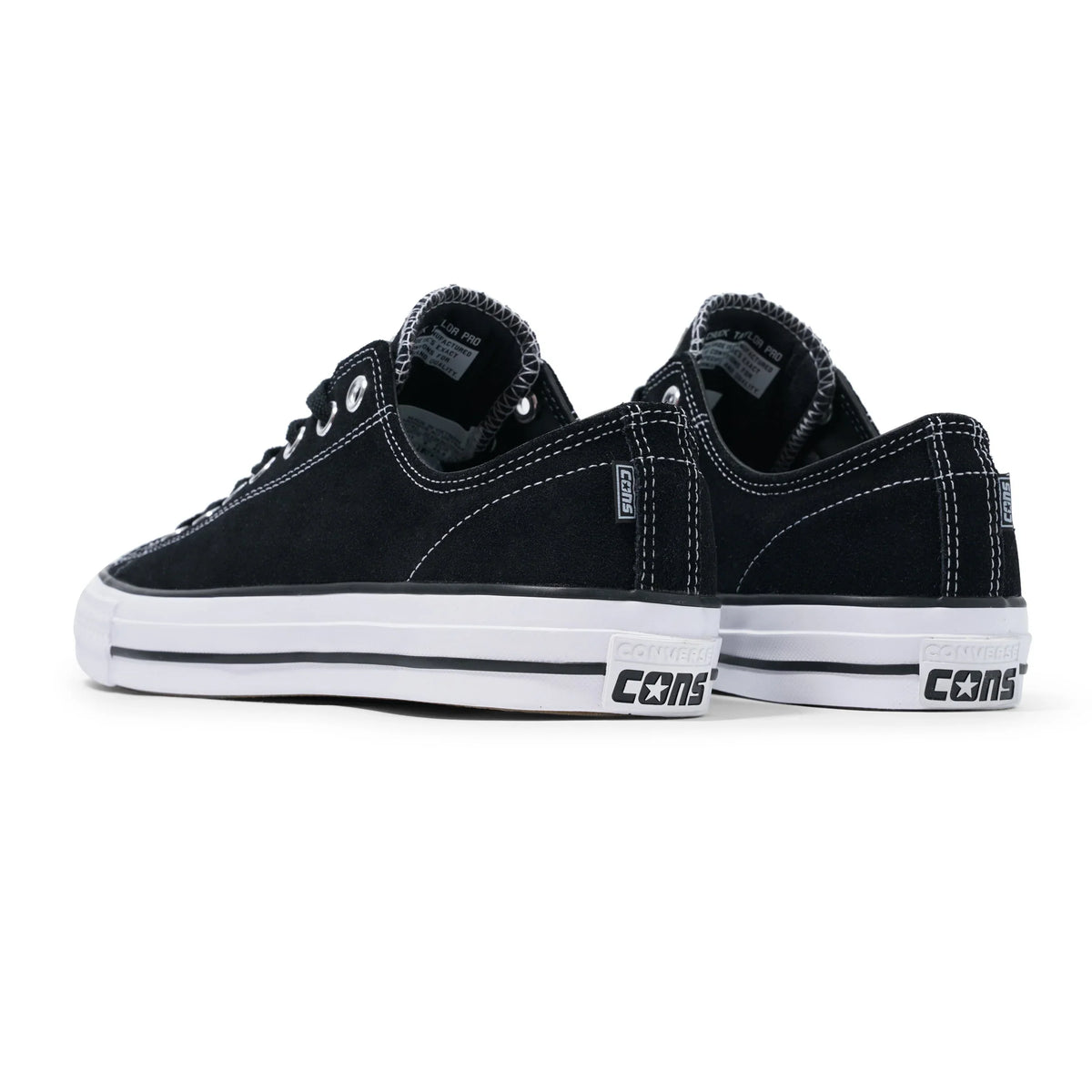 CTAS Pro Low Suede, Black / White