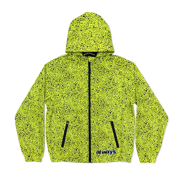 Always Do What You Should Do Dotted Bandemic Jacket, Yellow