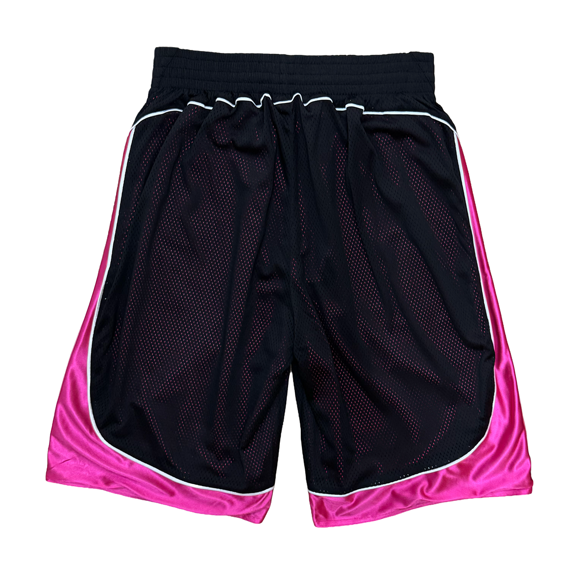 Reversible Court Short, Black / Fuchsia