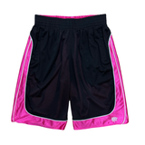 Reversible Court Short, Black / Fuchsia