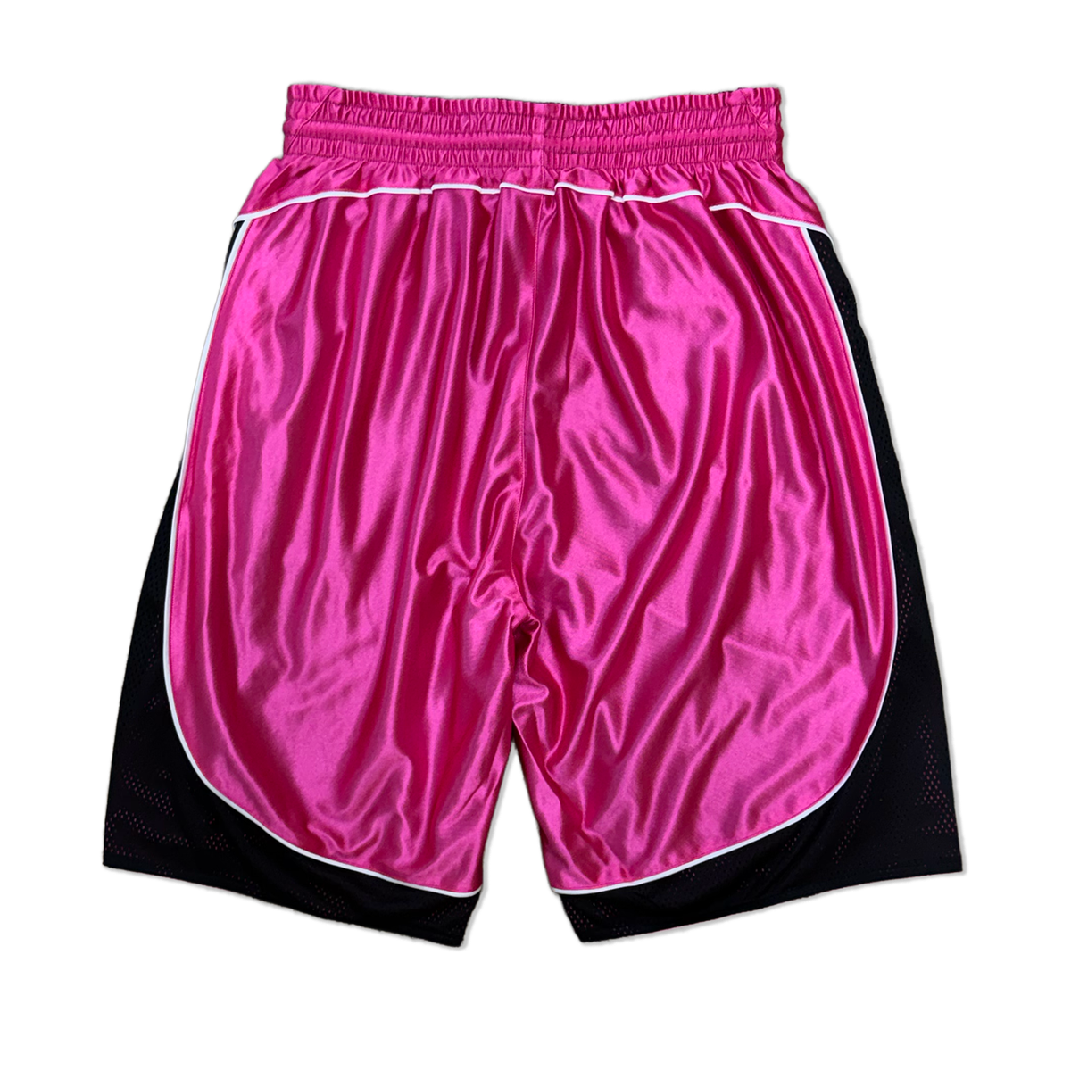 Reversible Court Short, Black / Fuchsia