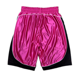 Reversible Court Short, Black / Fuchsia