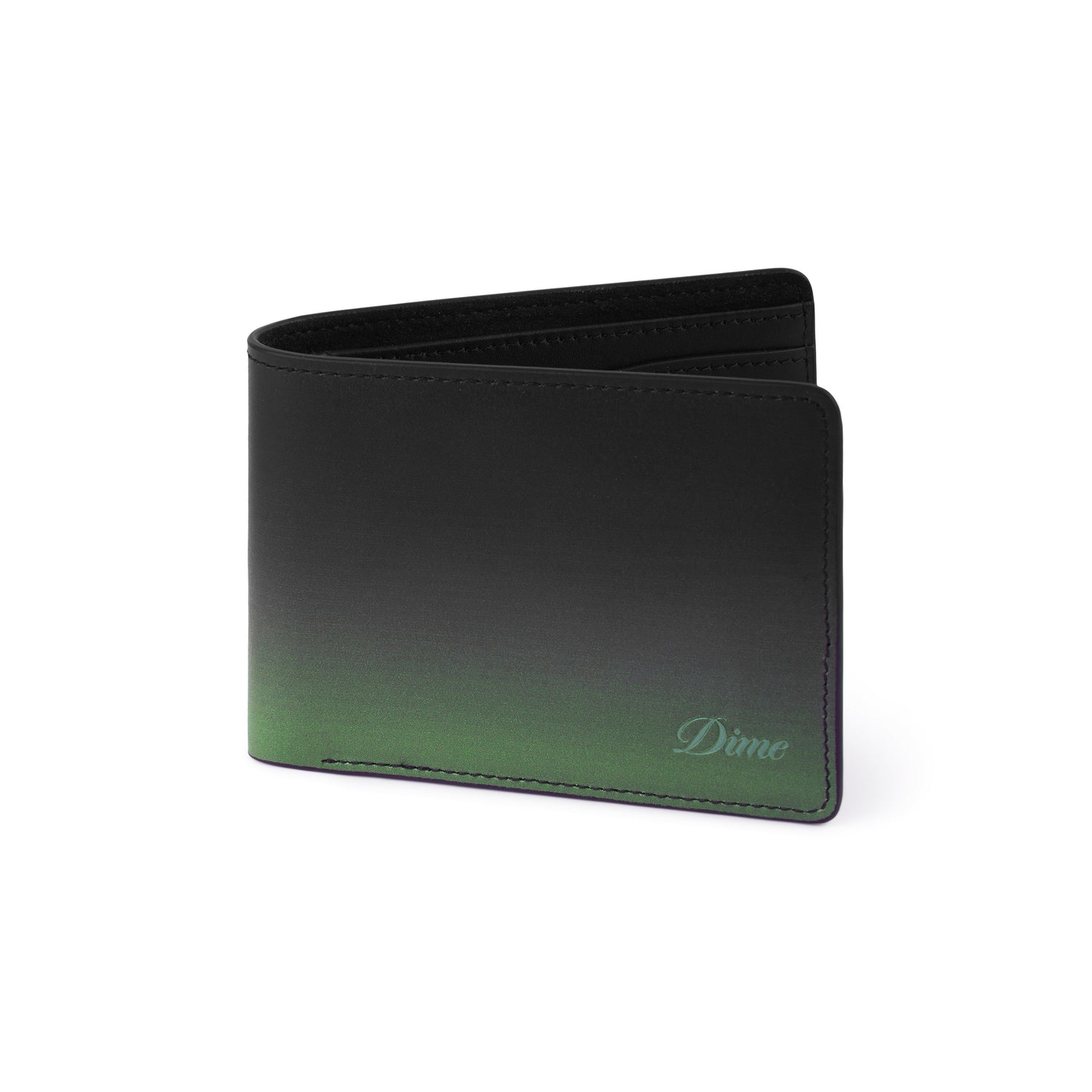 Cursive Gradient Wallet, Green